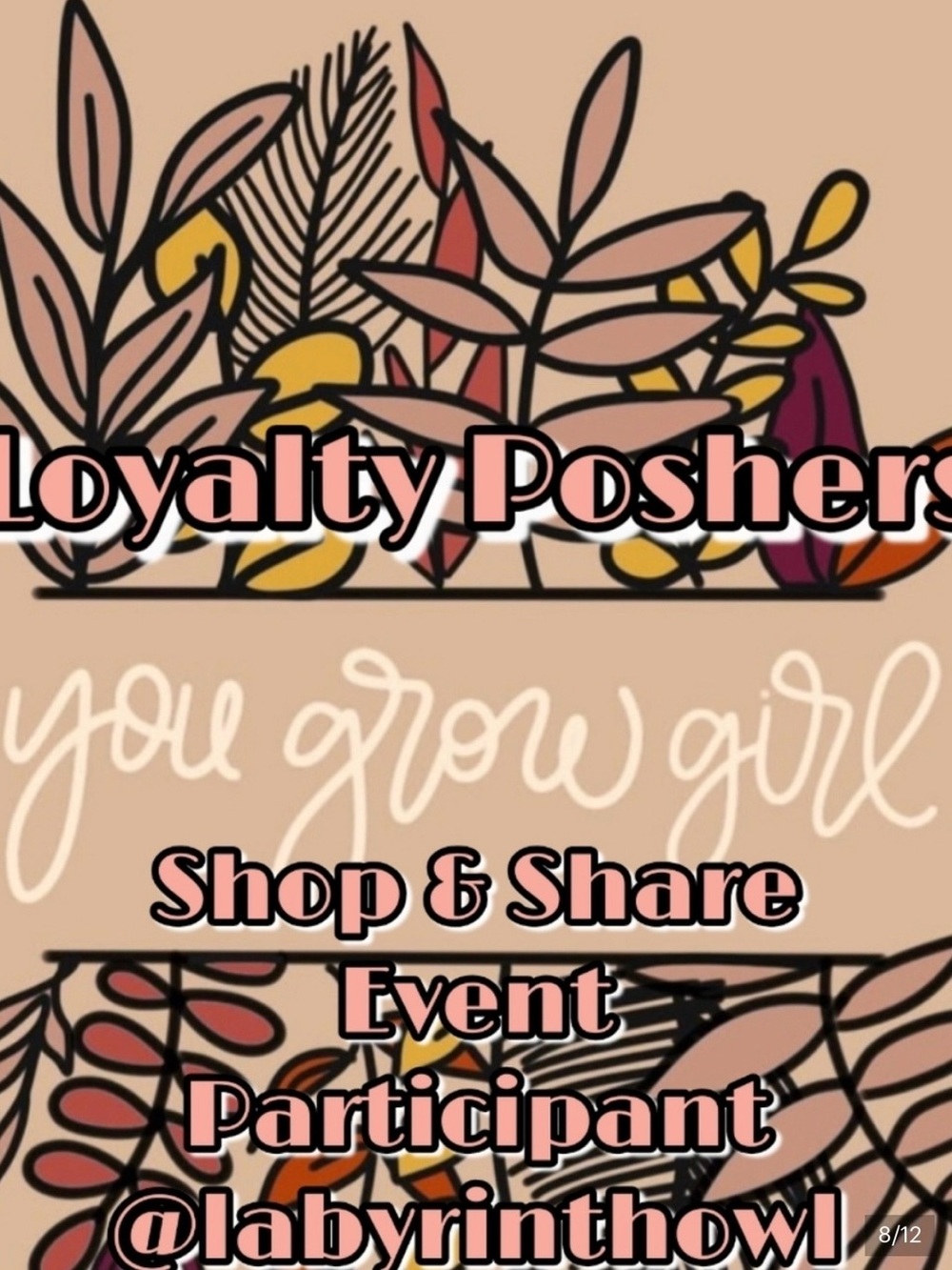 You Grow Girl Loyalty Poshers Shop & Share Event